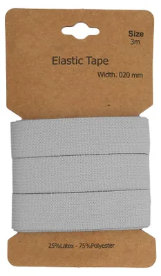 Gummiband 3 m x 20 mm elastisches Band Wäscheband Nähzubehör