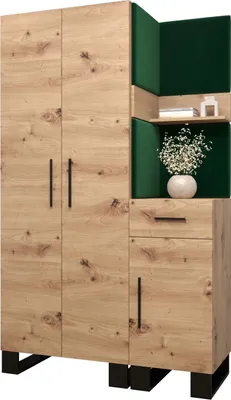 Produktbild von Garderobe ARTIN Set 6 mit gepolsterten Paneelen Industrial Design