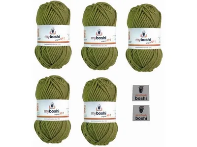 Produktbild von MyBoshi No.1 Set 5 Knäuel a 50g Olive 125