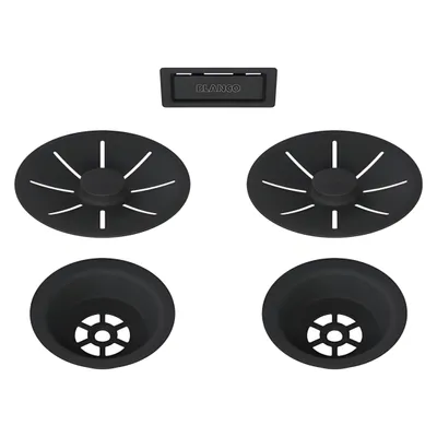 Produktbild von BLANCO 239979, Abflussabdeckung, Schwarz