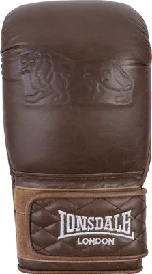 Zdjęcie produktu dla Skórzane rękawice do worków bokserskich VINTAGE BAG GLOVES Vintage Brown S/M Lonsdale