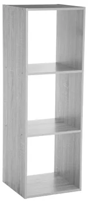 Produktbild von 5five Simply Smart 3-stöckiges Regal Wohnzimmer aus MDF-Platte grau 100,5cm x 34,5cm x 32cm