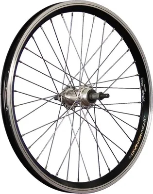 Produktbild von 20 Zoll Hinterrad Grünert Dynamic4 Alunabe 5-8 Schraub schwarz