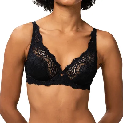 Produktbild von Triumph Amourette Floral Lace, Weicher Becher, Schwarz, Bügel, Muster, Weiblich, Blumenmuster