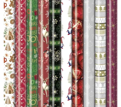 Produktbild von ZOEWIE Geschenkpapier Präsenta Weihnachten 60 Stück Verkaufseinheit 94260 4058653100543