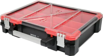 Immagine prodotto di Organizzatore con contenitori 490x420x115mm 12 scomparti (4 grandi, 8 piccoli)