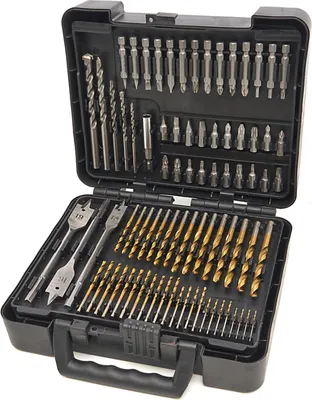 Immagine prodotto di Set punte e bit per legno, pietra e metallo, accessori per utensili di foratura e avvitamento, 204 pezzi HBM