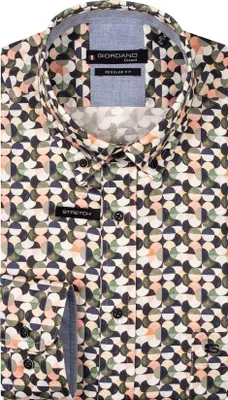 Produktbild von Giordano Hemd rosa bedruckt Stretch