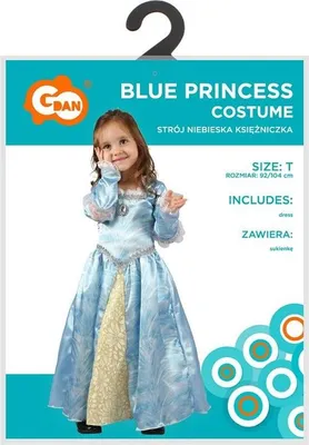 Obrázek produktu pro Dětský kostým Modrá princezna r. 92/104cm