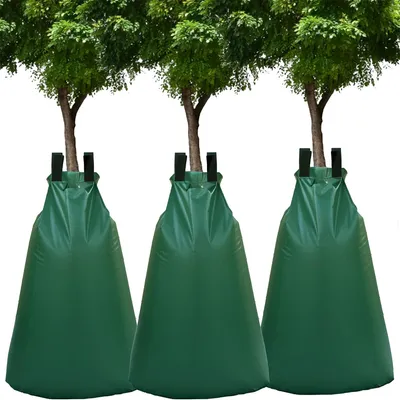 Produktbild von Baumbewässerungssack (3 Stück), 20 Gallonen Baumbewässerungssack für Bäume, Baumbeutel aus haltbarem PVC-Material, Ideale Bewässerung im Garten