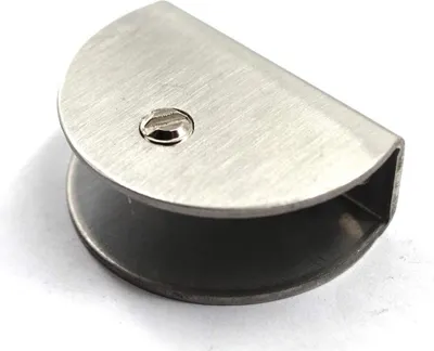 Produktbild von Flomore Glas-Klemmenhalter, 9-14 mm, Edelstahl, Glasregalstütze, Regalhalter, Packung mit 6