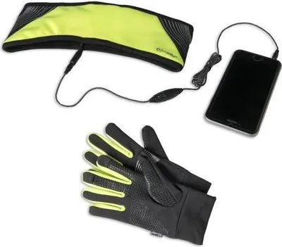 Image de Celly SPORTKIT17YL écouteur/casque Avec fil Ecouteurs Sports Noir, Jaune
