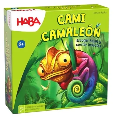 Productafbeelding van HABA 1307140006 - Cami Chamäleon, kinderspel voor geheugen en rekenen, vanaf 6 jaar