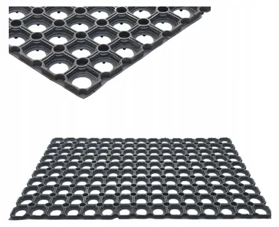 Produktbild von Robuste Gummi-Fußmatte 60x40 cm für den Außenbereich
