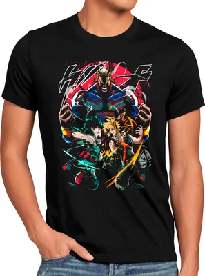 Produktbild von style3 Hero School Herren T-Shirt superhero japan acade mia manga