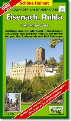 Obrázek produktu pro Eisenach, Ruhla a okolí 1 : 35 000. cyklistická a turistická mapa
