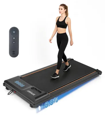 Produktbild von Walking Pad Laufband - Geh-Laufband - 2,0 PS Motor - Verstellbare Neigung - Vibrationsmodus - Lauffläche 80–120 x 30–50 cm - Schwarz