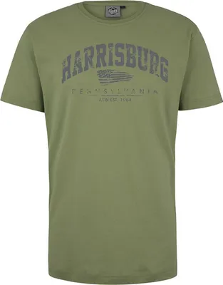 Produktbild von Übergrößen T-Shirt Harrisburg Grau AHORN SPORTSWEAR moss green 5XL