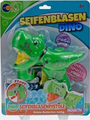Produktbild von Seifenblasenpistole Dino grün
