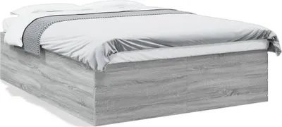 Produktbild von vidaXL Bettgestell Grau Sonoma 160x200 cm Holzwerkstoff