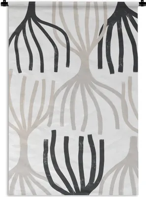 Produktbild von MuchoWow® Wandteppich Wandbehang Linie - Pastell - Abstrakt - Muster 60x90 cm Tapisserie Dekoration Wandtuch - Foto-Teppich - Abwaschbar