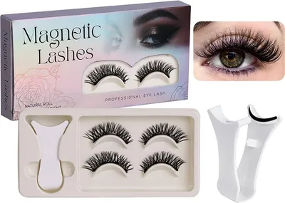 Obrázok produktu pre INF Magnetické umelé mihalnice - 2 páry, prirodzený vzhľad, jednoduchá aplikácia