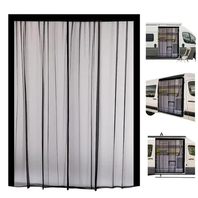 Produktbild von Fliegengitter, Magnetischer Insektenschutz für Vans, seitliche Schiebetür, Netzvorhang, einfach anzubringen und zu entfernen,für Wohnmobile, 83*59inch