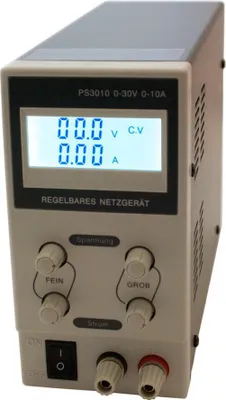 Produktbild von DC Labornetzgerät PS Serie Variante - Spannung + Strom: 0-30V DC + 0-10A DC - Modell: PS3010