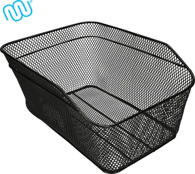 Produktbild von windmeile | Košík na bicykel na nosič batožiny, zadný, nosnosť 20 kg, funkcia click, čierny, drôtený košík, e-bike, bicykel, pedelec