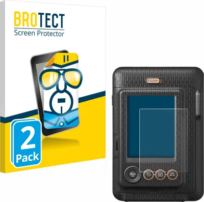 Produktbild von 2x Für Fujifilm Instax Mini LiPlay Schutzfolie BROTECT Displayschutz Display Schutz Folie Klar Transparent