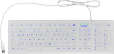 Obrázek produktu pro KeySonic Tas KSK-8031INEL-wh DE Průmyslová klávesnice bílá - klávesnice - QWERTZ