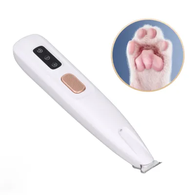 Immagine prodotto di Tagliapeli a zampa per animali domestici con luce LED, efficiente, silenzioso, ricaricabile tagliapeli a zampa di cane per animali domestici
