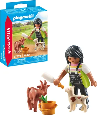 Produktbild von PLAYMOBIL SpecialPlus Frau mit Ziegen, 4 Jahr(e), Mehrfarbig, Kunststoff