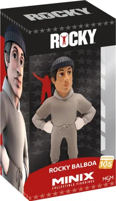 A product box for a Rocky Balboa collectible figurine.