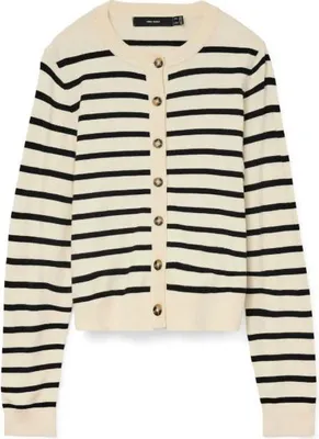 Produktbild von Vero Moda VMSABA PLAIN LS O-NECK CARDIGAN NOO Birch/W. MERMAID M