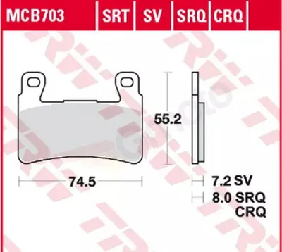 Zdjęcie produktu dla Klocki Hamulcowemotohonda Cb 1100 Ex 14-16, Cbr 600Rr 03-04