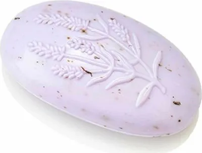 Produktbild von Ovis Schafmilchseife Seife Lavendel Relief Oval 110g