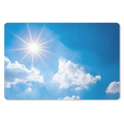 Produktbild von MuchoWow® Mauspad Mousepad Sonne - Wolken - Sommer 27x18 cm - Mousepads - Maus Mat - Pad - Mausunterlage - Büroartikel - Desk Matten