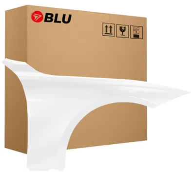 Productafbeelding van BLU Spatbord geschikt voor BMW F30 F31 F35 300 Rechts Wit AlpinWeiss | 2012-2019 | Voorzijde | Gelakt | Montageklaar