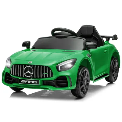 Produktbild von Elektroauto Kinderauto Mercedes-Benz AMG Gtr, mit 2,4G Fernbedienung, LED Scheinwerfer, MP3, Hupe und Musik, Grün
