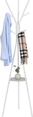 Produktbild von Standgarderobe Deluxe – 9 Haken – Mit Ablage – Metall – Modernes Design