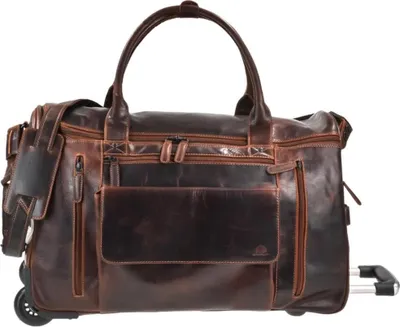 Produktbild von Greenburry Trolley-Reisetasche Leder 54x37cm Rugged braun 1316-25