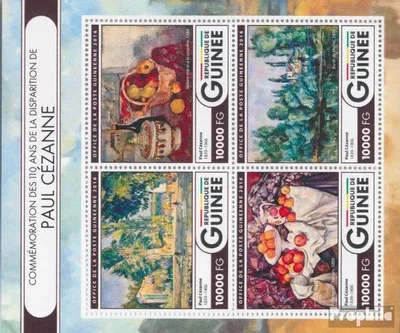 Produktbild von Briefmarken Guinea 2016 Mi 11986-11989 Kleinbogen (kompl. Ausgabe) postfrisch Paul Cézanne