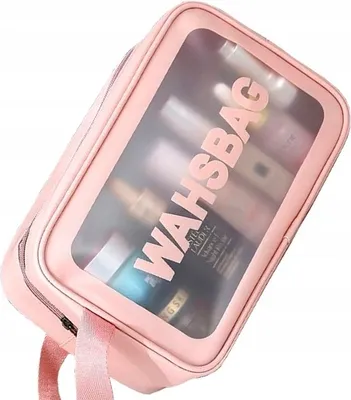 Produktbild von Kosmetiktasche - Wasserdichter Schutz - Ultimative Organisation - Transparentes Design - Leicht zu Reinigen - Mittelgroß - PVC+TPU-Material