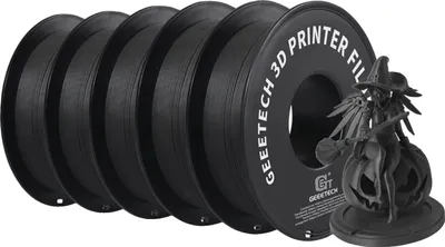 Obrázek produktu pro vlákno pro 3D tiskárny, matný povrch, snadný tisk, černá barva