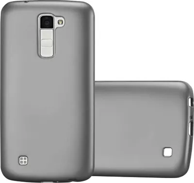 Produktbild von Cadorabo Schutzhülle für LG K10 2016 Hülle in Grau Handyhülle TPU Silikon Etui Cover Case