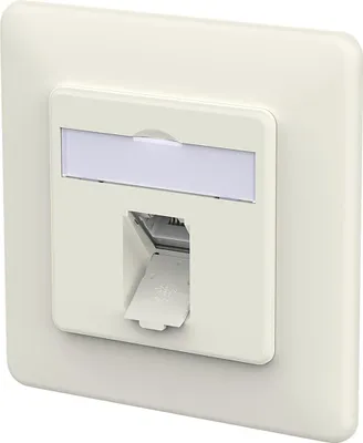 Produktbild von METZ CONNECT E-DAT C6A LSA++ Dose, 1 Port, UP, reinweiß