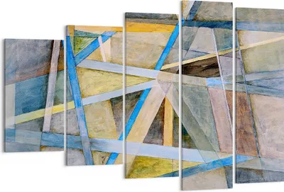 Produktbild von Bild auf Leinwand - Leinwandbild - Abstraktion modern - 150x100cm - Wand Bild - Wanddeko - Leinwanddruck - Bilder - Kunstdruck - Wanddekoration - Leinwand bilder - Wandkunst - EG150x100-3681