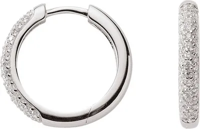 Produktbild von Creolen Zirkonia 925 Silber rhodiniert
