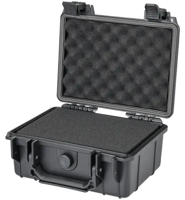 Obrázek produktu pro Fotokufr kufr - Vodotěsný a prachotěsný - Mřížková pěna - 23 x 19 x 11 cm - Černá